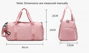 Casual shoulder short-distance large-capacity luggage bag with independent shoe position travel bag dry and wet separation sports fitness bag