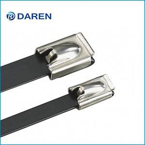 Stainless steel cable Ties-Ball-Lock PVC Coated...