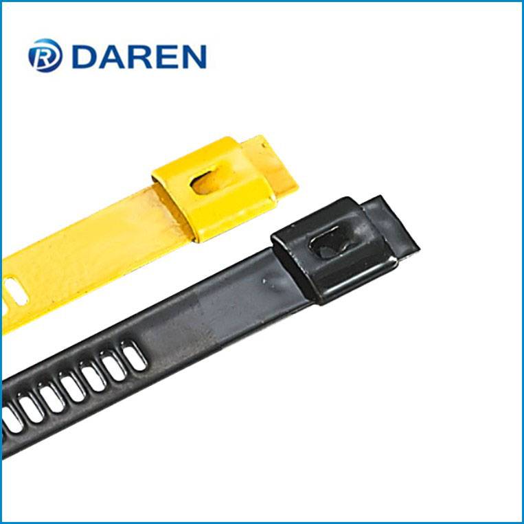 Stainless steel cable Ties-Ladder Single-Lock Fully Polyester Coated Ties Featured Image