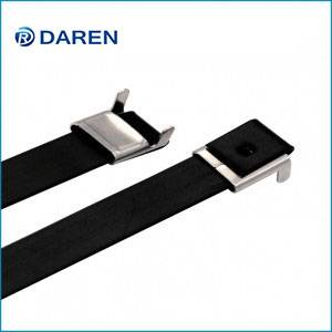 Stainless steel cable Ties-L Type PVC Coated Ties