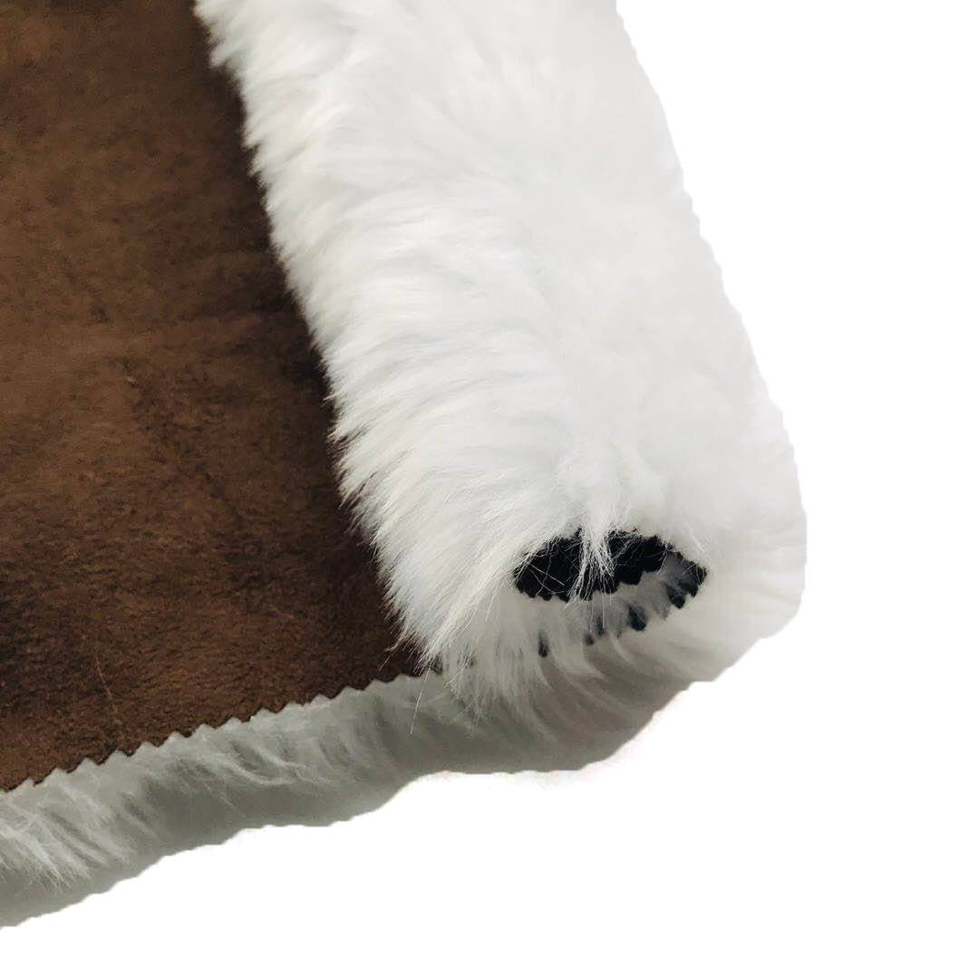 Hot sales in winter Polyester Sued Bonded Faux Rabbit Hair for Winter Garment Blanket