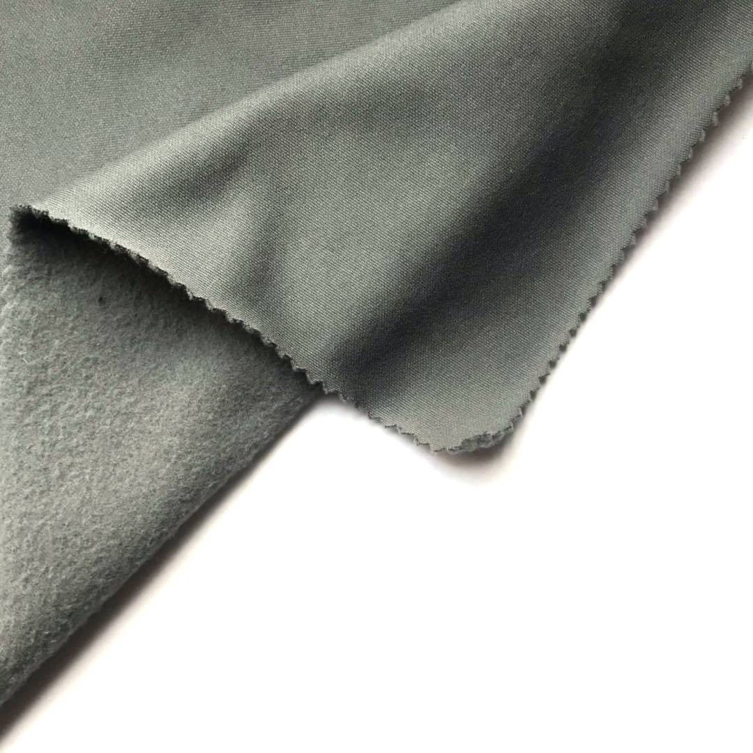 Manufacturer cheap 90%Polyester 10%Spandex PK Fleece fabric for Garment