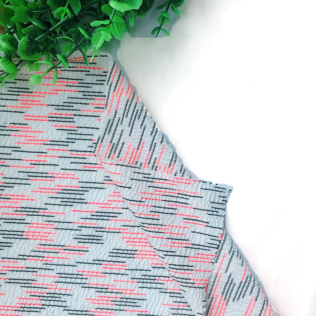 Popular Design Polyester Champray Fabric with fancy mini stripe