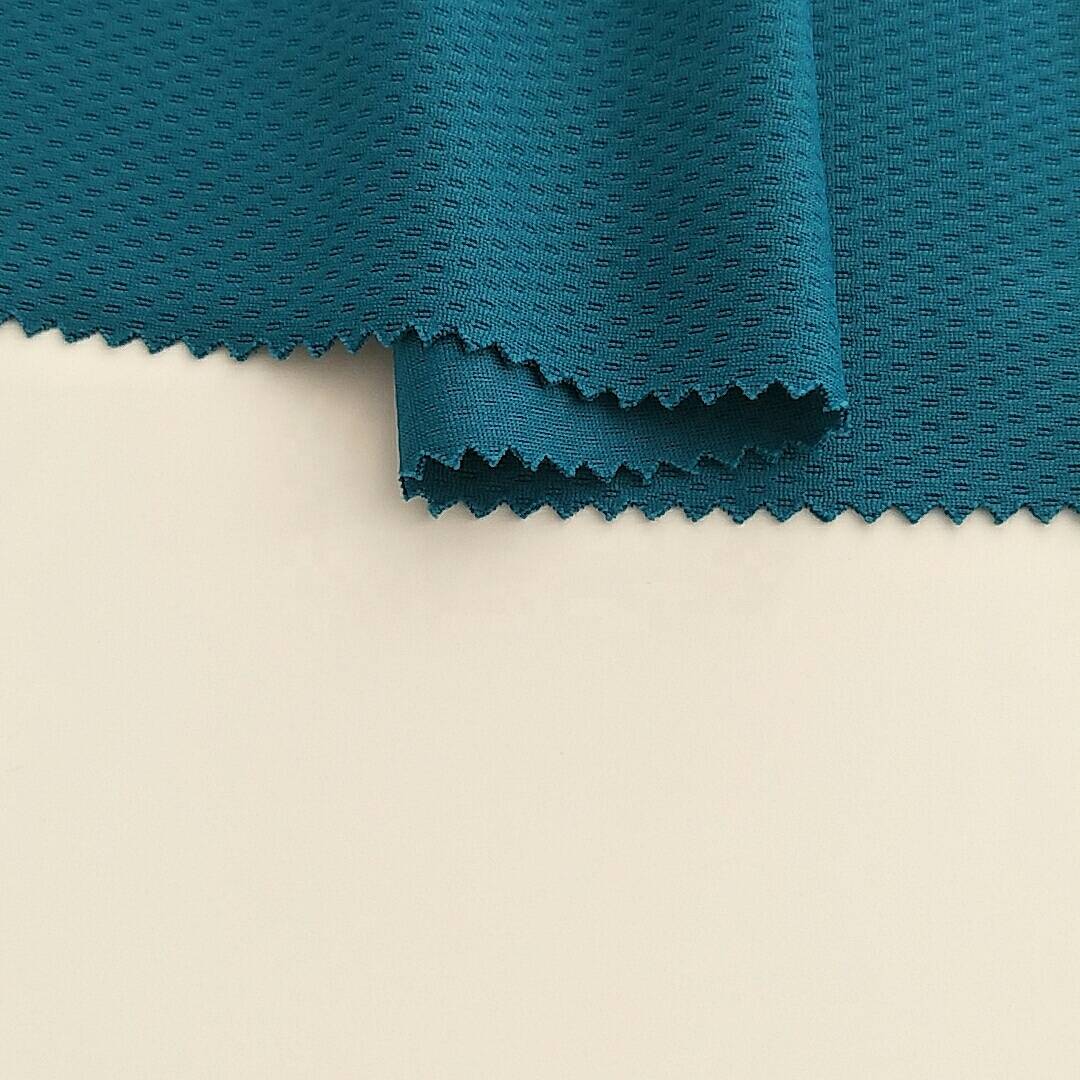 100% polyester sportswear bird eye knitted  fabric for cloth