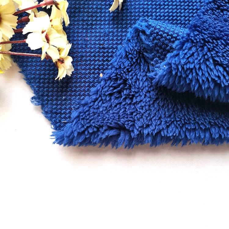 wholesale plain dyed sherpa fleece warm-keeping soft knitted fleece sherpa for winter blanket