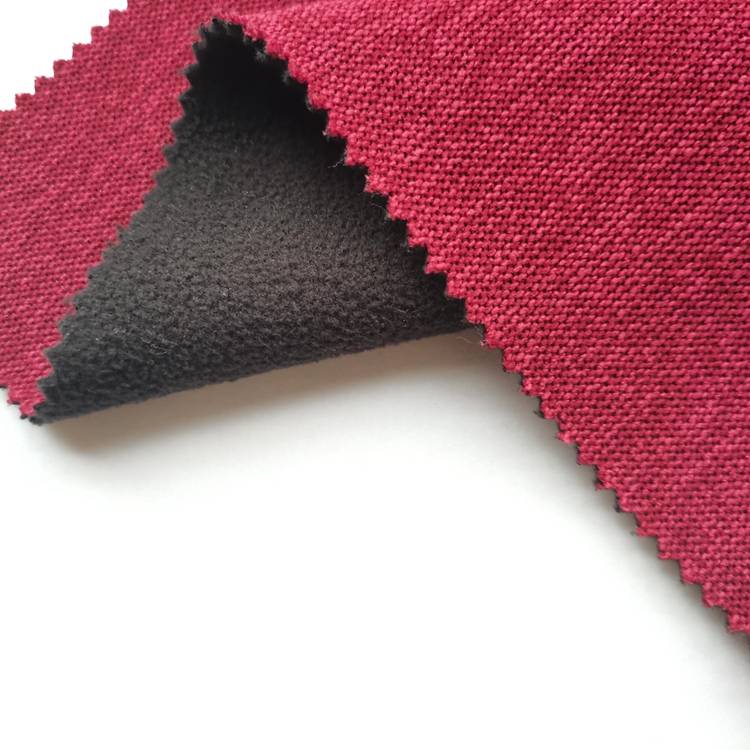 100 poly knitted coarse needle sweater fabric bond polar fleece bonding fabric for garment