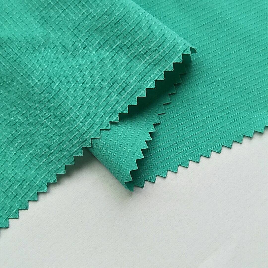 High quality woven fabric polyester 75D grid styles 4 way stretch fabric for trousers