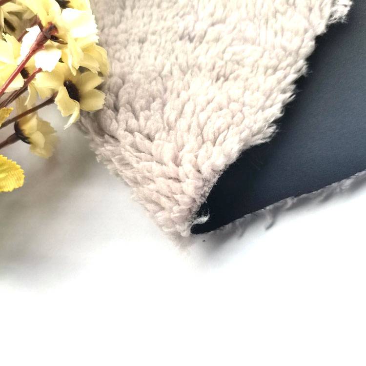 50D interlock bonded knitting fabric shu velvet Sherpa fleece with TPU bonded fleece fabric