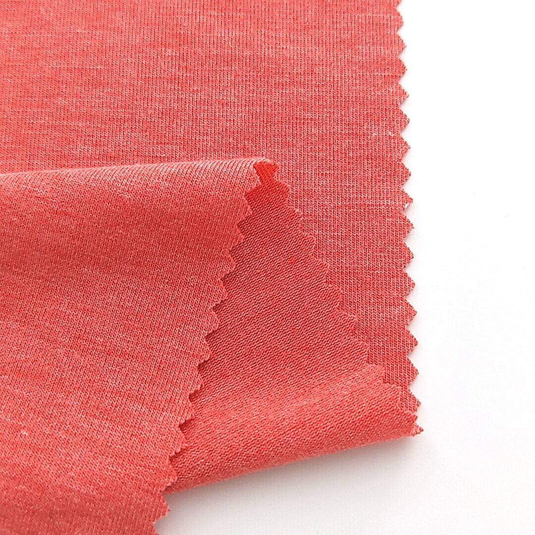 Polyester Rayon Spandex knitted brushed jersey fabric