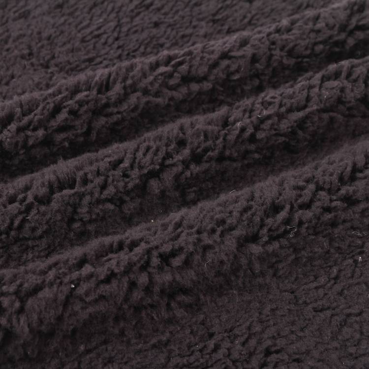 printed Sherpa fabric hacci sweater fleece  bonded fabric with shu velveteen