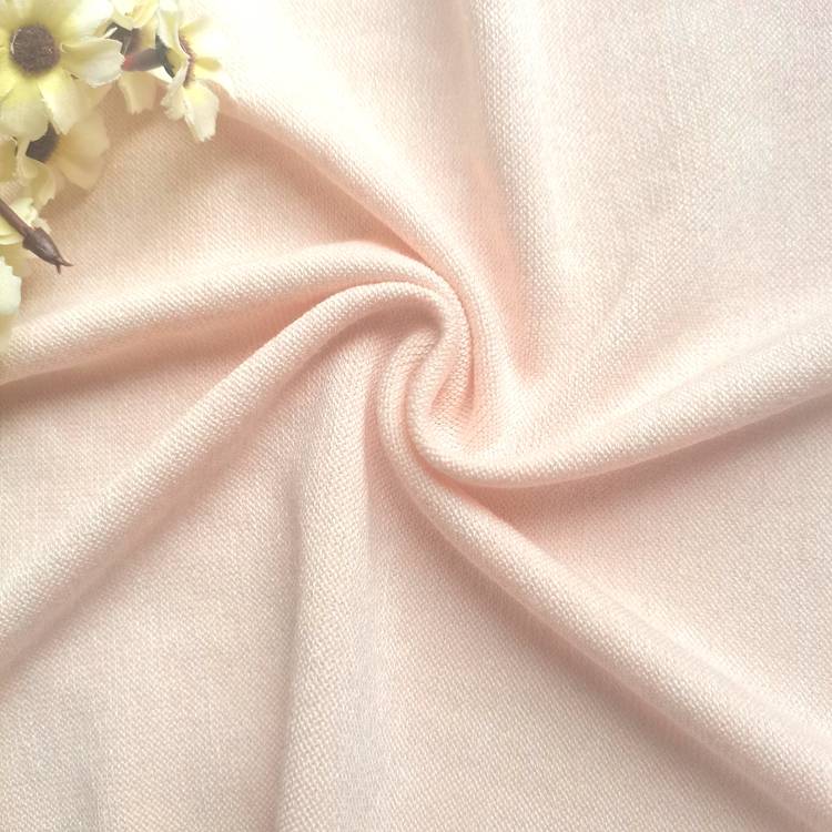 Newest arrival high stretch RT spandex slub peach finished jersey fabric for dress