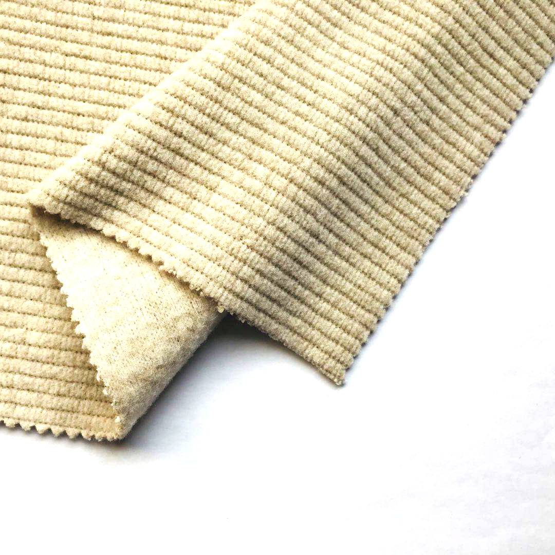 Manufacturer cheap 100%Polyester Rib Cationic Polar Fleece Fabric