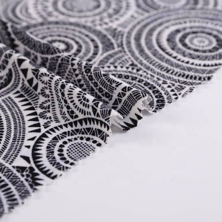 plain polyester spandex four way stretch elastic printed knit jersey fabric