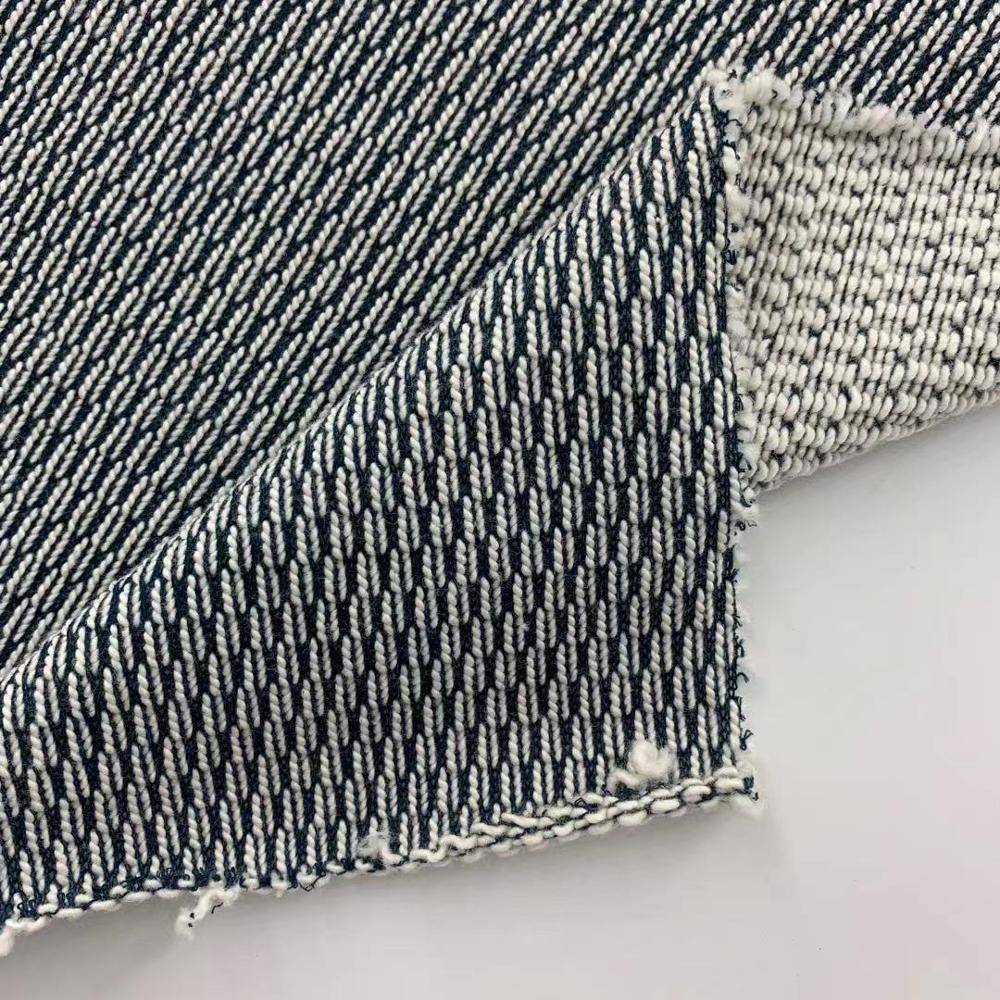 customization cotton polyester honey comb rib sweater fabric