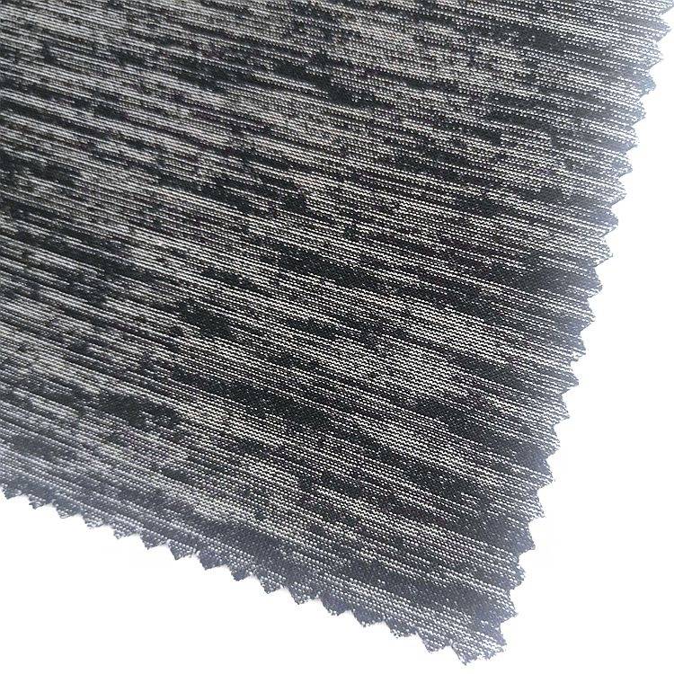 Popular elastic super supple Cationic Jersey Bonded Fabric for activewear