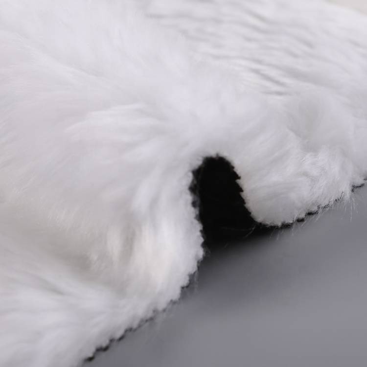 fast delivery 100 poly plain knitted suede bonded rabbit sherpa fleece fabric
