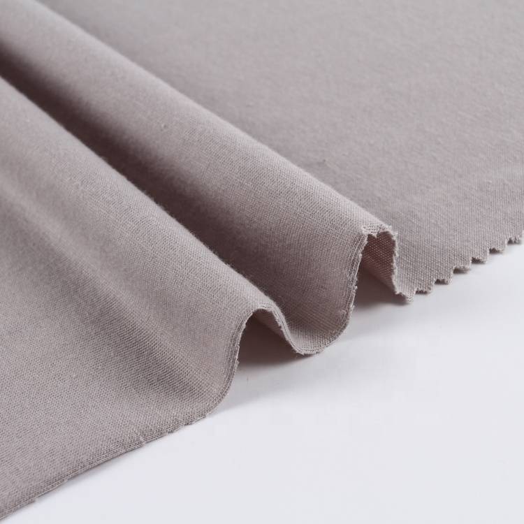 china manufacturer plain dyed knitted TC single jersey fabric for clothes
