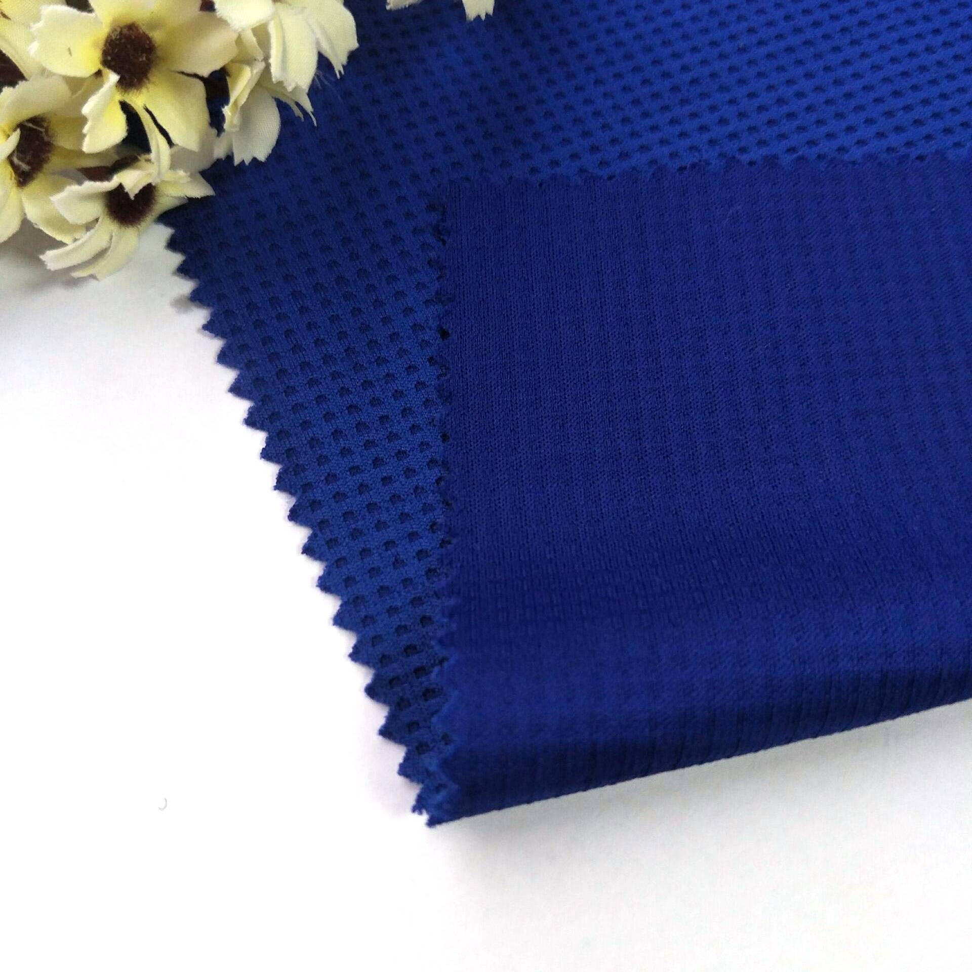 China manufacturer waffle fabric 100% polyester knitted fabric for selling