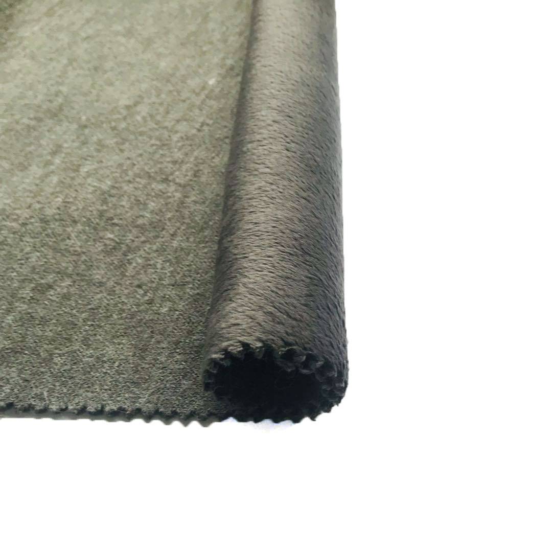 Wholesale Acrylic Nylon Wool-like Fabric Bonded Polyester Super Soft for Blanket