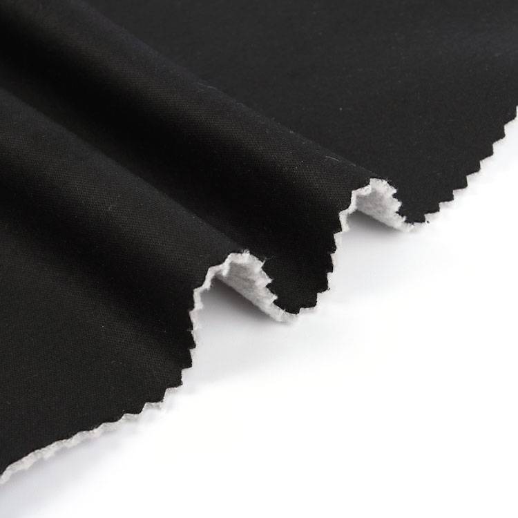 Interlock 96% polyester 4%spandex fabric bonded micro polar fleece fabric