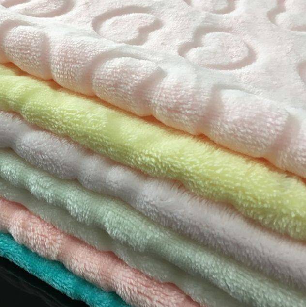 Professional processing custom flannel gift blanket dyed double-sided home textile fabric