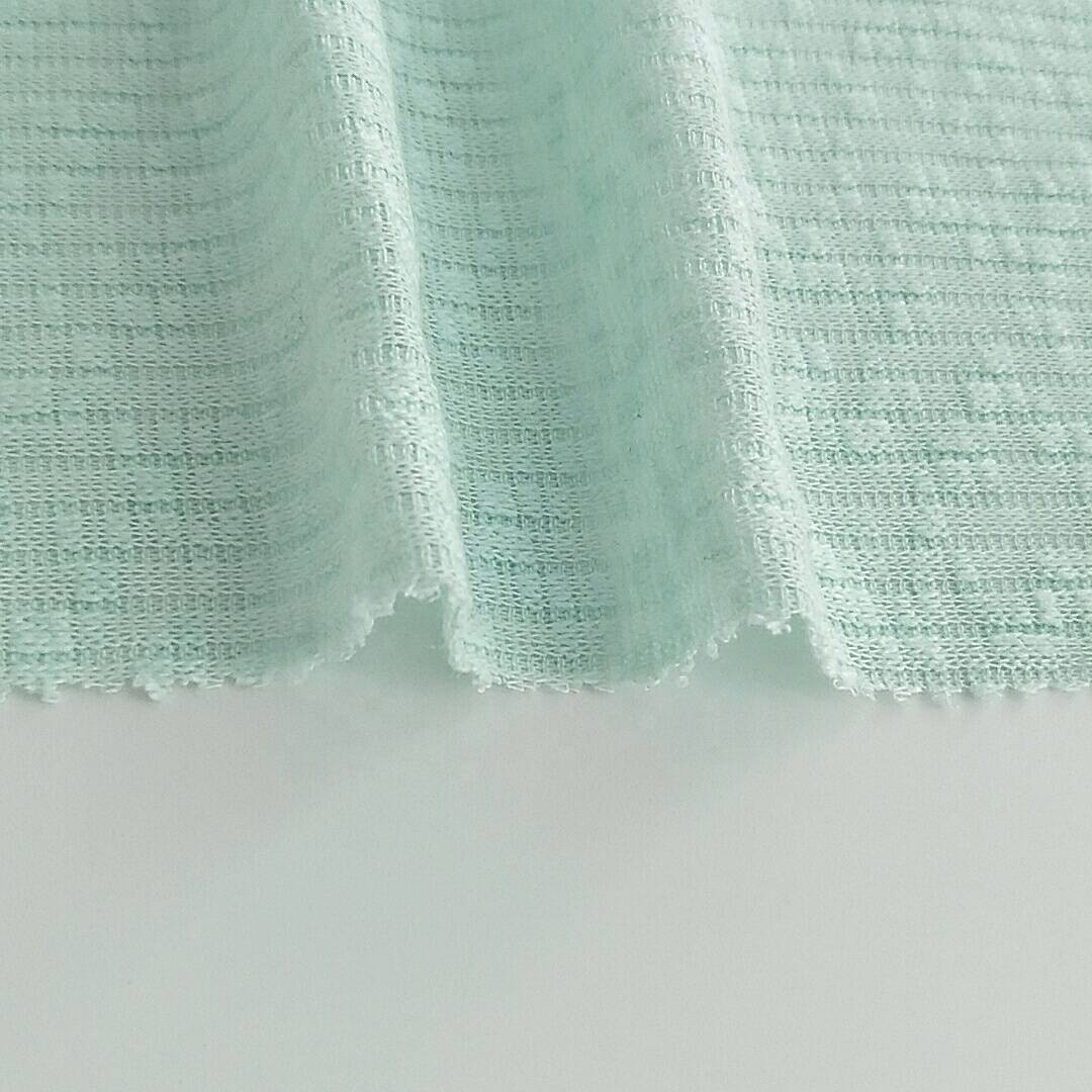 Factory popular polyester fabric rayon spandex knitting rib fabric