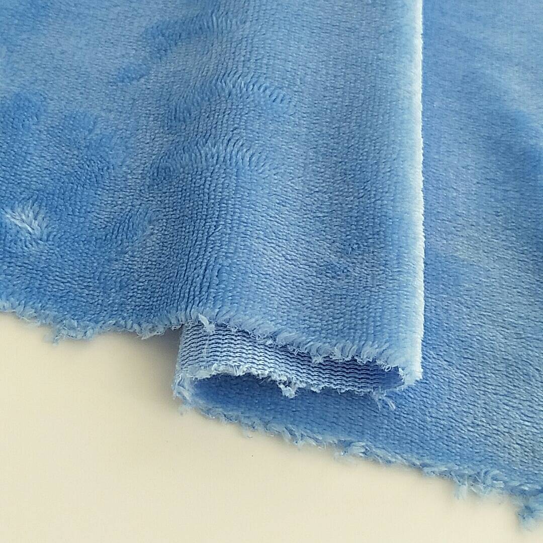 customized high quality plain dyed knitted flannel fleece fabric