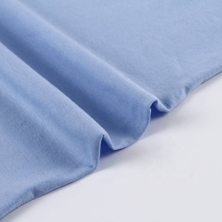 china supplier new cotton spandex plain dyed stretch jersey fabric dress t shirt
