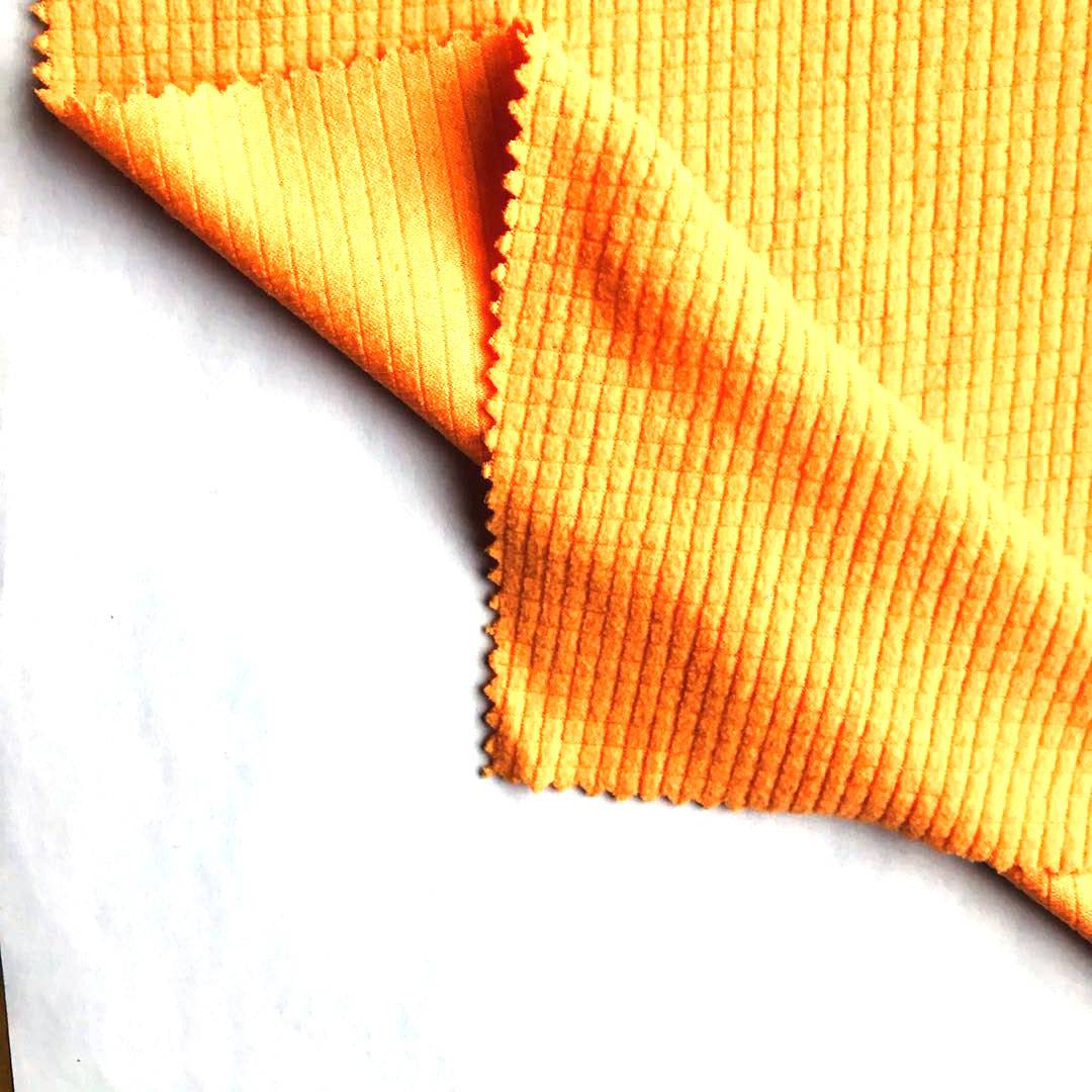 Fancy Design 100%Polyester Knit Mini Grid Fleece Fabric