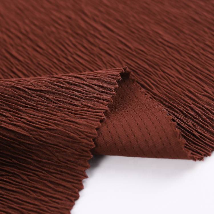 shrink-resistant new style plain weft jersey 100% polyester crepe knitted fabric