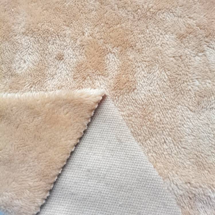 Hot sale knitted one side brushed flannel fleece fabric for coats