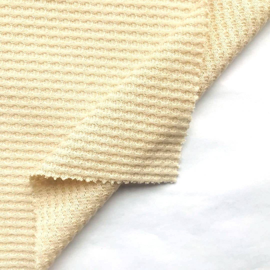 Wholesale Polyester Spandex Knit Waffle Fabric for Sweater