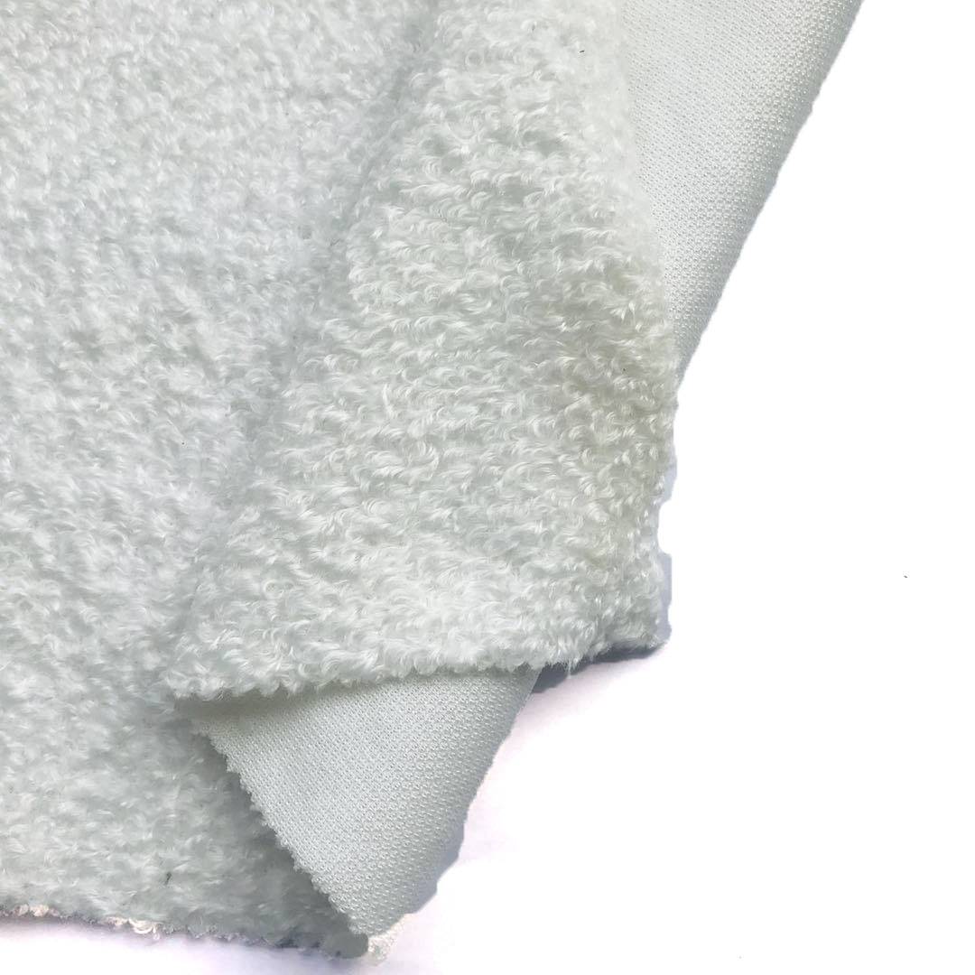Fancy Design Polyester Teddy Fleece fabric for Garment Coat