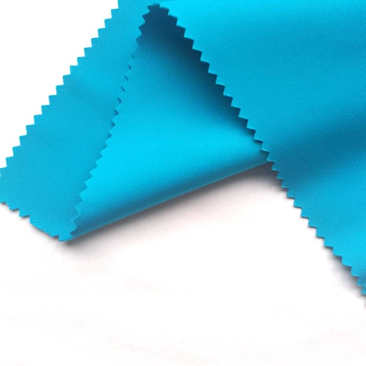 wholesale plain dyed 100 polyester weft knitted interlock fabric for sale