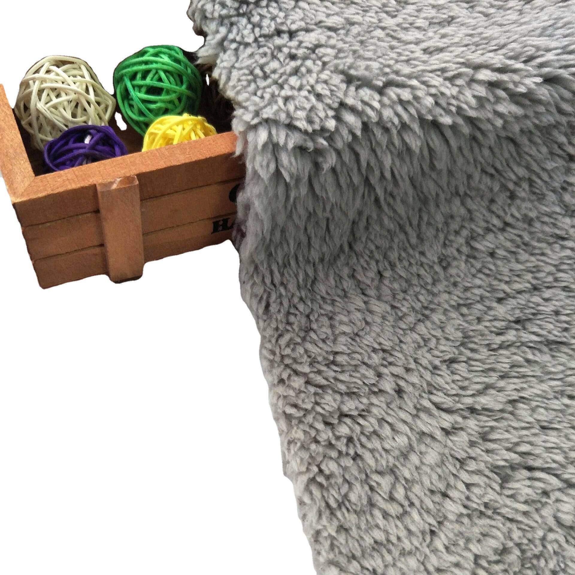 100% polyester sherpa fleece fabric for blankets