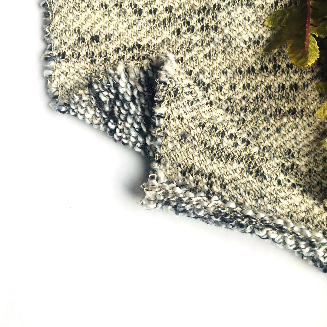 Fancy Design 60%Acrylic 40%Polyester Slub knit Sweater Fabric