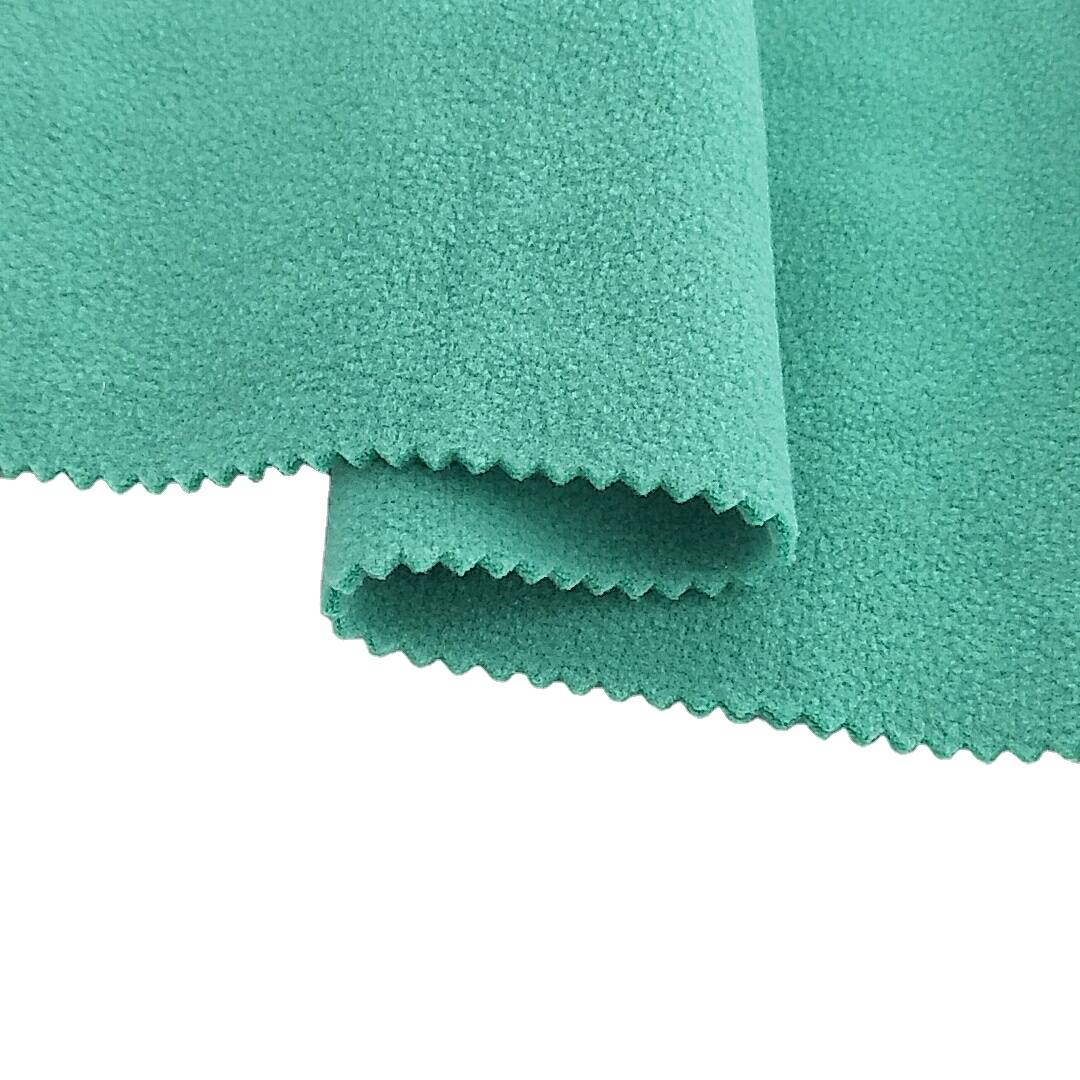 350 GSM knitted polar fleece bonded polar fleece fabric for blankets