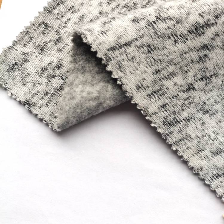 winter warm coarse needle one side fleece brushed sweater fleece for thermal garment