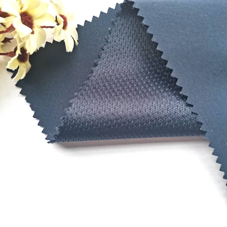 new style 4 way stretch bonded mesh lining polyester spandex soft shell fabric for garment
