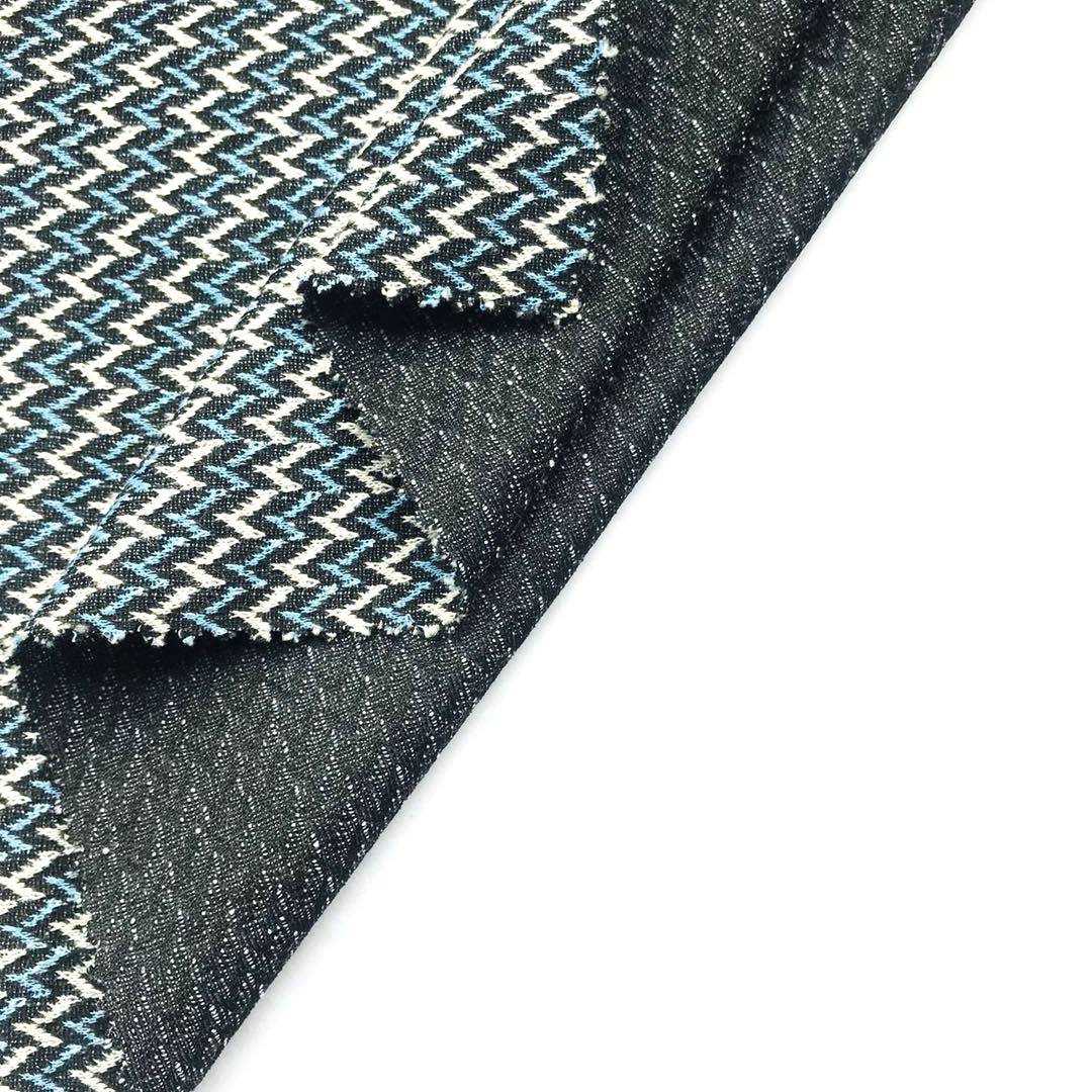 Beauty Design Polyester Cotton Spandex Herringbone jacquard Fabric