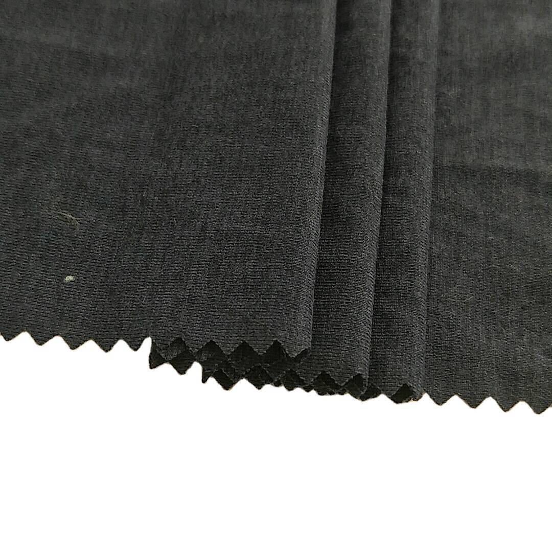 92% polyester 8% spandex comfortable cationic jersey fabric face brushed for t-shirts