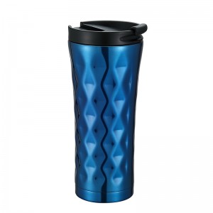 20oz High quality vacuum insulated double wall travel tumbler with lid