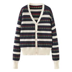 Factory Wholesale Custom Ladies Long Retro Loose Cardigan Sweater