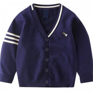 Knitted Sweater Kids With 100% Cotton OEM Customized