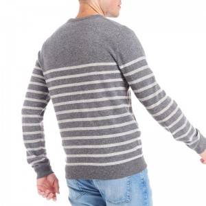 Custom Men Striped Sweater