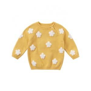 Factory Wholesale Girls Autumn Knitted Pullover Sweater
