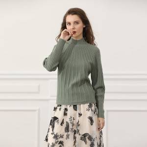 Factory Wholesale High Quality Knit Pullover Women Sweater