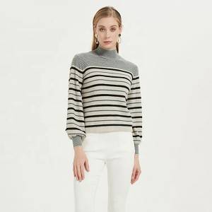Wholesale-Women-Gray-Knit-Sweater