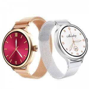 Luxury design full circle full touch IPS colour screen round Smart watch H58