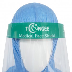 Stable performance hat transparent panel isolation face shield